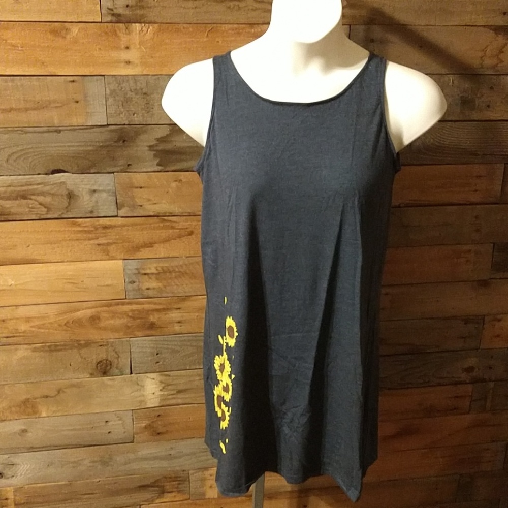 Grey Sunflower dress - NEW